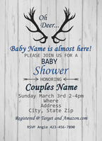 Full Color Baby Shower Invitations 4x6"