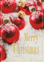 MT02150 - H09626 Crimson All Over Christmas Cards 5 5/8 x 7 7/8"