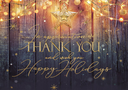 H09638 Rustic Glow Holiday Cards...