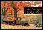 HP02210 Pumpkin Pick Up Thanksgiving Cards 7 7/8 x 5 5/8"