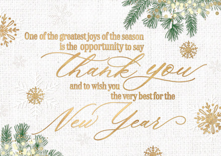 HP02214 Glistening Gratitude Holiday Cards...