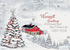 HP02215 Settled In Holiday Cards 7 7/8 x 5 5/8"