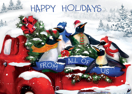 HP02313 Penguin Posse Holiday Cards...