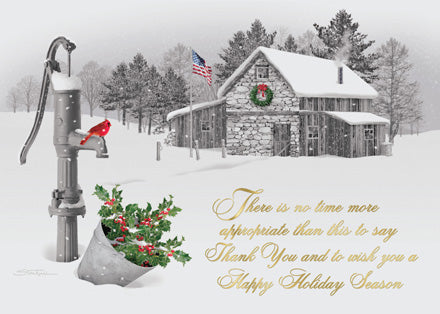 HP03388 Serene Thanks Holiday Cards...