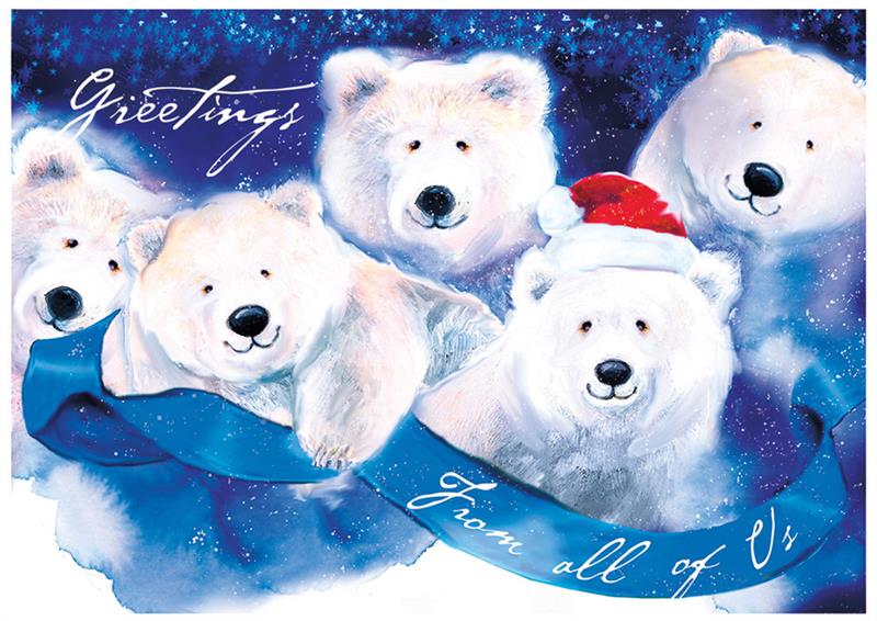 HP08307 Jolly Bears Holiday Cards...