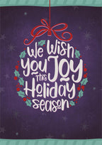 HP08312 Filled with Joy Holiday Cards 5 5/8 x 7 7/8"