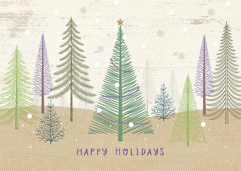 HP08315 Pastel Pines Holiday Cards...