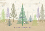 HP08315 Pastel Pines Holiday Cards 7 7/8 x 5 5/8"