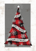 HP08316 Mad for Plaid Christmas Cards 5 5/8 x 7 7/8"