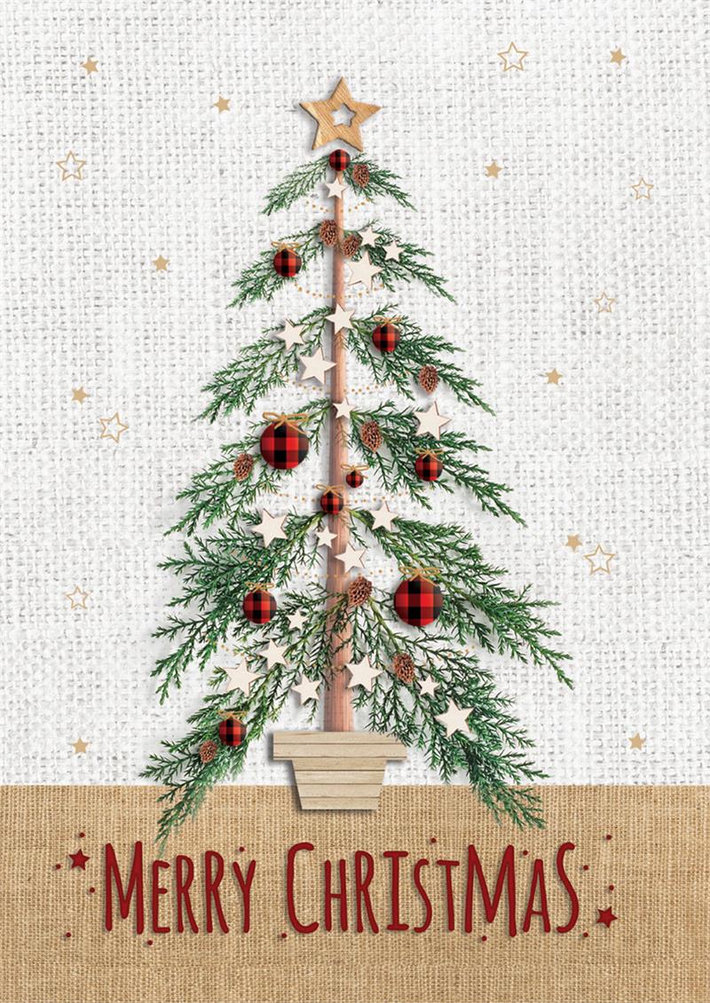 HV08810 Tartan Tree Petite Holiday...