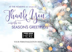 MT08001 Glowing Thanks Holiday Logo Cards 7 7/8 x 5 5/8"